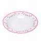 Prato Avulso 21cm Fundo Florescer Rosa Cerâmica 